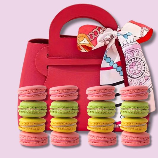 Cakery Wonderland Small 12 Macaron Handbag - cakery wonderland eventscakery wonderland eventscakery wonderland eventsCakes & Dessert Barssmall HANDBAG RED